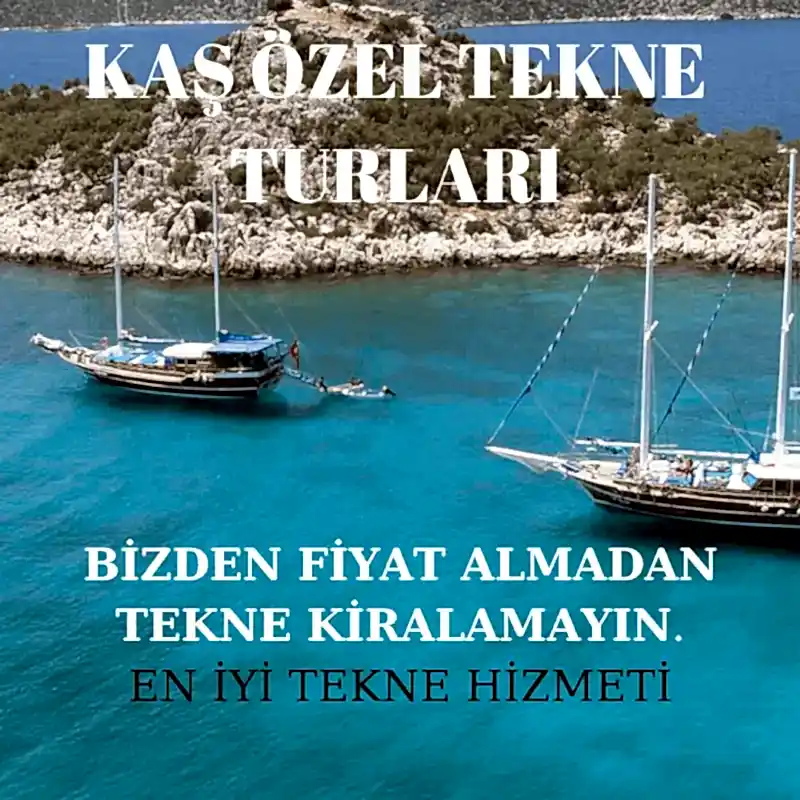 kaş özel tekne kiralama