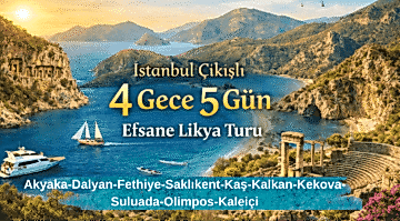 istanbul çıkışlı likya turu 4gece 5gün