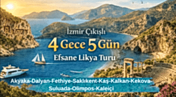 izmir çıkışlı likya turu 4gece 5gün